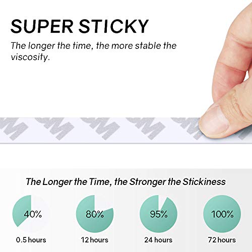 Double Sided Tape Heavy Duty, Super Strong Adhesive, 164ft x 0.39in, 2 Pack - size: 164FT (2 Pack)