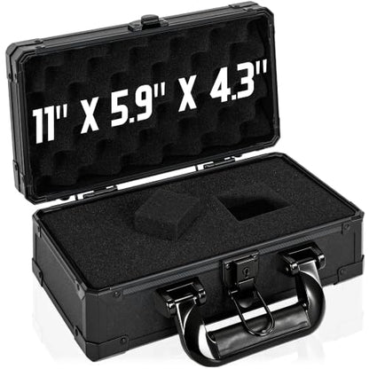 11 Inch Carrying Case with Customizable Pre-Diced Foam - size: 11.1x5.9x5.5 Inch