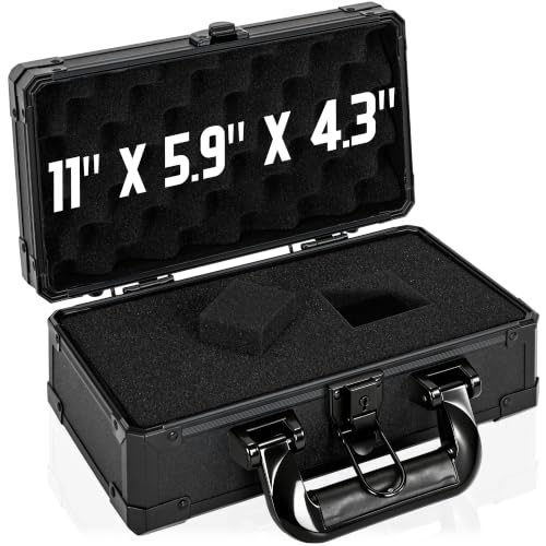 11 Inch Carrying Case with Customizable Pre-Diced Foam - size: 11.1x5.9x5.5 Inch