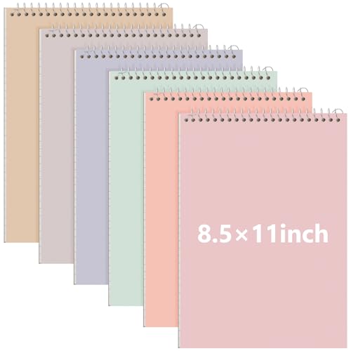 Resurhang 6 Pack Office Steno Pads, Fresh Tone, Classic Style - color: Fresh Tone, style: Classic Style