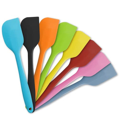 8 Piece Heat Resistant Silicone Spatula Set