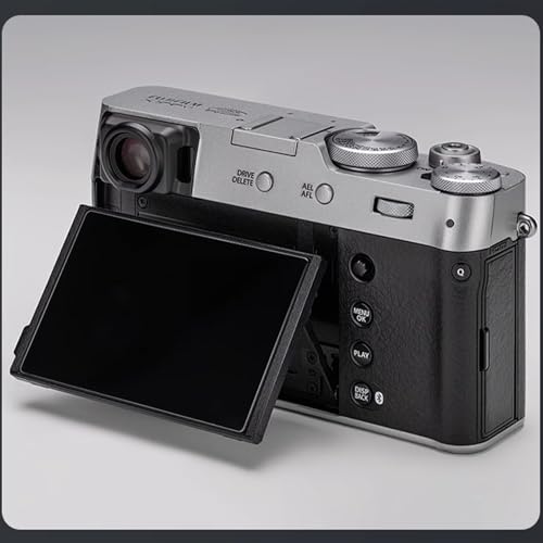 Camera Skin Wrap Anti-Scratch Sticker Coat Vinly Protective Film Body Protector Decals Cover for Fujifilm X100VI X100 VI(Silver+Leather Black) - color: Silver+Leather Black