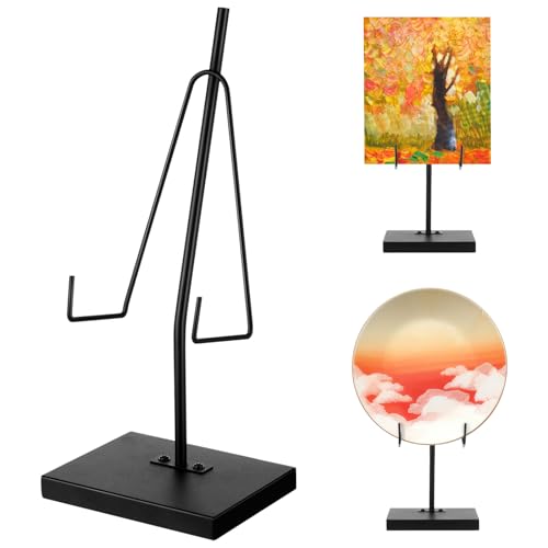 RattanView 12 Inch Plate Stands for Display Picture Frame Stand Adjustable - size: 12 x 5 x 4 Inches