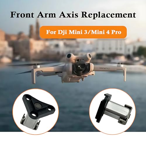 Front Arm Axis Replacement for DJI Mini 5 Pro/Mini 4 Pro/Mini 3 Front Arm Hinge Shaft Screws Repair Parts for DJI Mini 3 Drone Front Arm Replacement Accessories（with Reinforcement Ribs）
