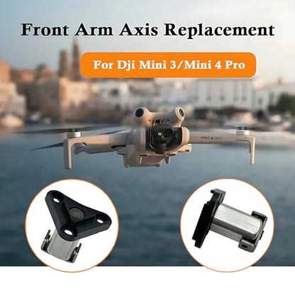 Front Arm Axis Replacement for DJI Mini 5 Pro/Mini 4 Pro/Mini 3 Front Arm Hinge Shaft Screws Repair Parts for DJI Mini 3 Drone Front Arm Replacement Accessories（with Reinforcement Ribs）