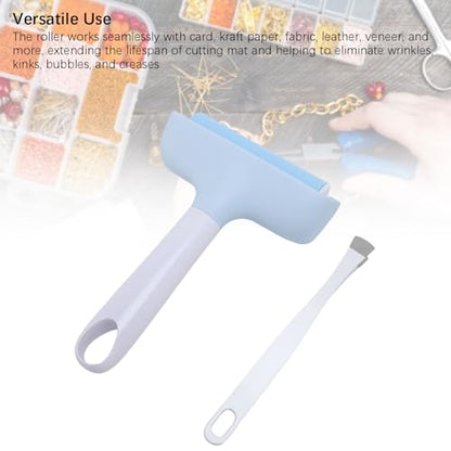 Pssopp Brayer Roller Printmaking Brayers Rubber Roller Brayer Rollers Hard Rubber,Rubber Roller Brayer for Printmaking Ink Wallpapers Stamping Gluing (Light Blue) - color: Light Blue