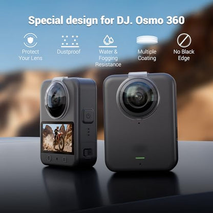 JJC Osmo 360 Lens Protector Dual Lens Guards for DJI Osmo 360 - color: 1 Pack