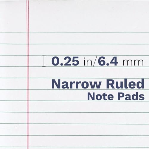 Goefun Note Pads 5x8 12 PCS, Small Legal Pads White-30 Sheets Per Notepad - color: white, size: 5x8