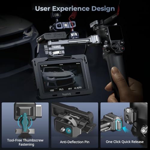 SmallRig HawkLock Quick Release Adjustable Camera Monitor Mount - style: HawkLock QR