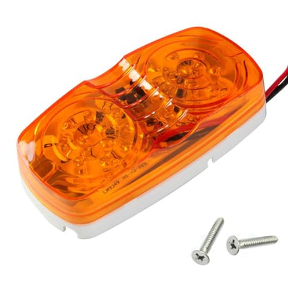 NEW SUN® Amber Trailer RV Marker Light, 10 High-intensity LED, 4x2, 12 Pcs - color: 12*Amber