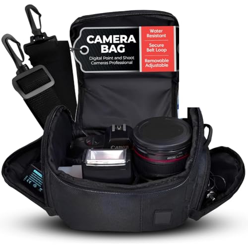 Medium Soft Padded Camera Equipment Bag/Case for Nikon, Canon, Sony, Pentax, Olympus Panasonic, Samsung & Many More - size: Medium