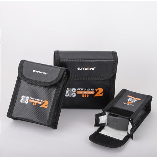 Lipo Battery Bag for DJI Avata 2 Battery Storage - For 1 Batteries - size: For 1 Battery