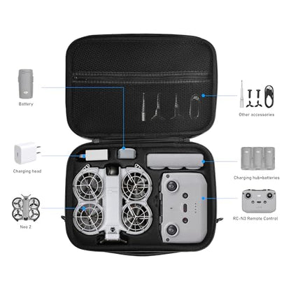 CYNOVA Hard Carrying Case for DJI NEO 2 Accessories
