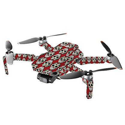 MIGHTY SKINS MightySkins Compatible with DJI Mini 2 Portable Drone - Sugar Skull | Protective, Durable, and Unique Vinyl Decal wrap Cover | Easy to Apply, Remove, and Change Styles | Made in The USA - color: Sugar Skull