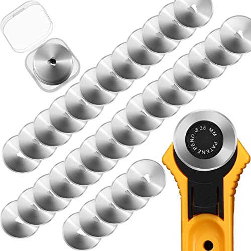 Mudder 28 mm 36 Packs Rotary Cutter Replacement Blades for Sewing Crafts - size: 28 mm