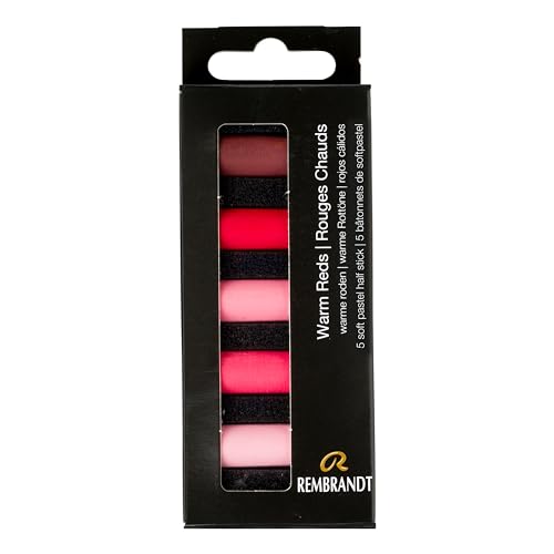 Rembrandt Soft Pastel Micro Set, 5-Piece Half Sticks, Warm Reds - color: Warm Reds, style: 5 Half Sticks in Micro Set
