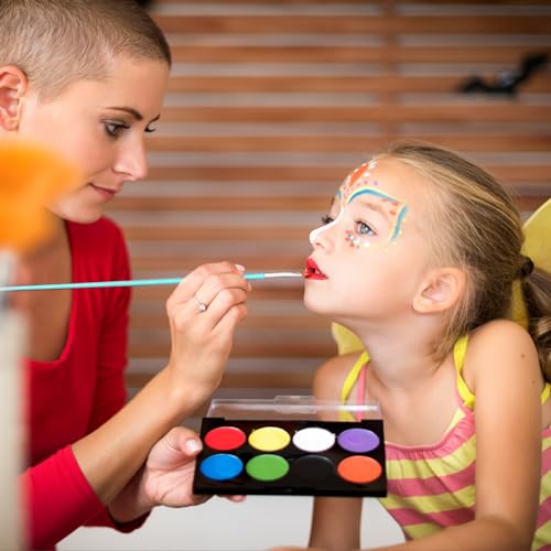 34+28Pcs Face Paint Stencils Kit, Suboyica Plastic Facial Painting Stencils