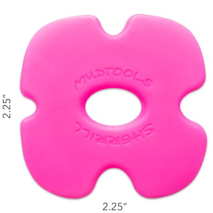 Mudtools Edgy Rib, Pink Ultra Soft - Polymer Pottery Tool for Rims - color: Pink - Ultra Soft
