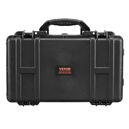 VEVOR Weatherproof Hard Case, Heavy Duty Protective Dry Box with Pre-Cut Foam, Wheels & Retractable Pull Handle for Travel, Hunt, Military, Tactical, IP67 Waterproof Case for Cameras (21.7*13.4*9.5") - size: 21.65 x 13.39 x 9.45 in