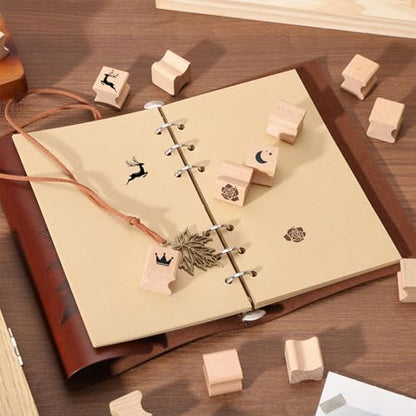 GLOBLELAND 20Pcs Blank Wood Rubber Stamp Mounts for DIY Crafting 20x20mm Square Wooden Rubber Stamps Handle Hard Wooden Blocks for Stamp Making Scrapbook Seal Handmade Decor