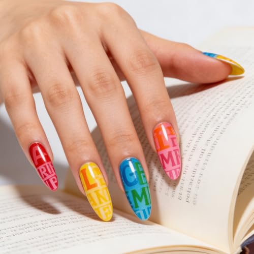 6 Sheets Nail Stamping Plate English Alphabet Nail Art Stamp