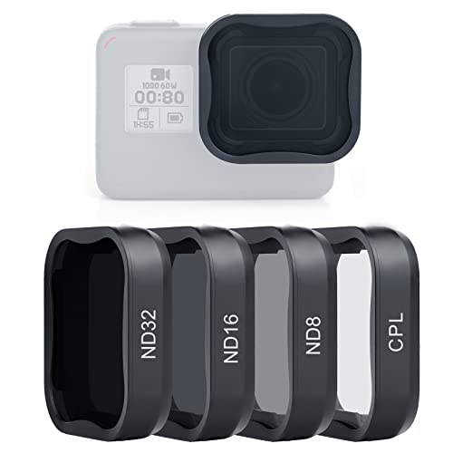 SOONSUN 4-Pack ND Filter & CPL Lens Filter Set for GoPro Hero 7/6/5 Black