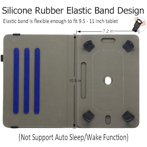 Universal 10 10.1 11 Inch Android Tablet Case Cover for 9.6-11 Inch Tablet - color: Dark Blue