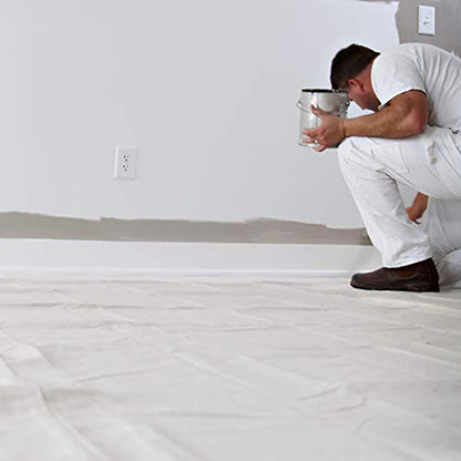 Trimaco SuperTuff 12 oz Thick Premium Weight Canvas Drop Cloth, 4-feet x 12-feet - size: 4' X 12'