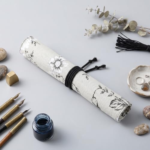 Paint Brush Roll up Case, Watercolor Brush Holder,Roll up