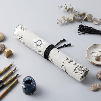 Paint Brush Roll up Case, Watercolor Brush Holder,Roll up