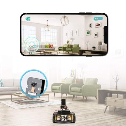 ELEGOO UNO R3 Smart Robot Car Kit V4 with Camera, Compatible with Arduino