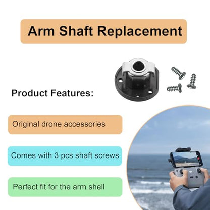 Mini 2 Rear Arm Axis Replacement,Dji Mini 2 SE Arm Shaft Spare Parts,Back Arm Hinge Repair Parts With 3pcs Shaft Screws For Dji Mavic Mini/Mini 4K Drone Accessories