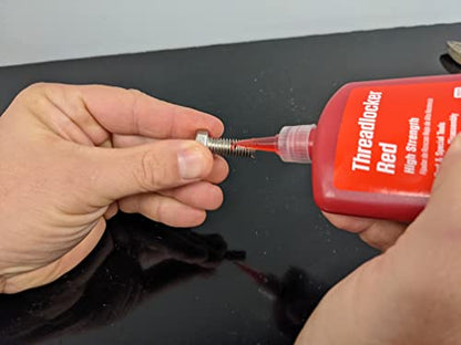 Permatex 27183 High Strength Threadlocker Red, 90 ml - size: 90 ml, style: Liquid - High Strength