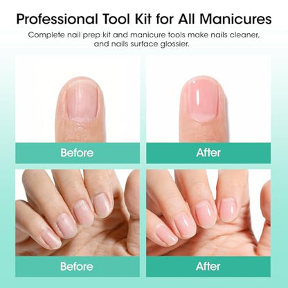 GELLEN Nail Cleanser Pads 50PCS with 10PCS Manicure Tools Kit - size: 50PCS with 10PCS Tools