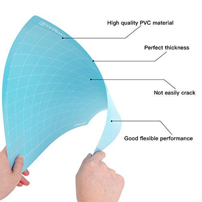 HTVRONT Light Grip Cutting Mat 12x12, 6 Pack, Quilting & Crafting - color: Blue, size: 12*12 in
