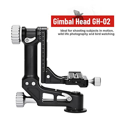 SUNWAYFOTO GH-02 Gimbal Head Aluminum Load 66 lbs(30 Kgs