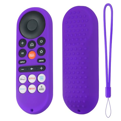 Hi Color XRT281 Remote Cover for Vizio/Onn FHD LED TV Remote 2026 Silicone Protective Case Compatible with VIZIO XRT281 ONN Remote Silicone Case Cover with Lanyard (Purple) - color: purple
