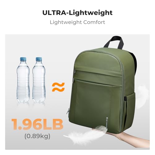 K&F CONCEPT Camera Backpack, DSLR/SLR/Mirrorless Photography Camera Bag - color: 02-Bright Green
