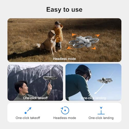 RC Drone with HD Camera for Adults Beginners, FPV Drones with Screen on Controller, Brushless Motor, Intelligent Flight, Gesture Control, 3D Flip, One Key Start, Optical Flow Positioning, Headless Mode, Remote Control RC Quadcopter Beginner-Friendly Aeria