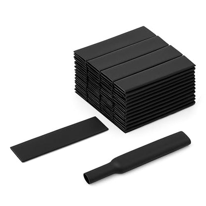 3/8" Heat Shrink Tubing, 50 pcs, 4" Long, High Voltage & Temperature Rating