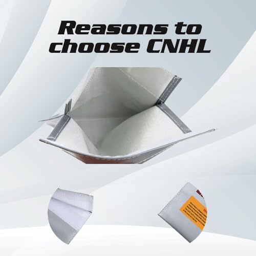 CNHL Lipo Safe Bag Fireproof Explosionproof Safe Bag(12.99X9.84IN)
