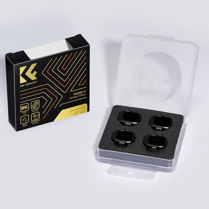 K&F CONCEPT ND Filters Kit for DJI Mini 4 Pro, 4 Pack(ND8+ND16+ND32+ND64)