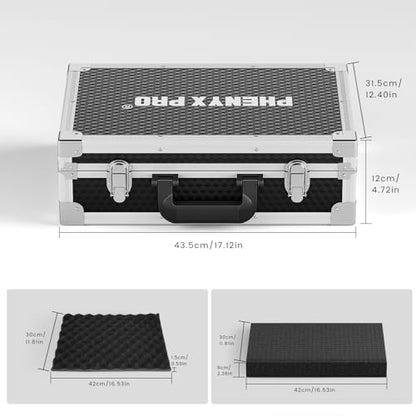 Phenyx Pro Medium Storage Case with Customizable Pre-Diced Foam PCSE-M - size: Medium (44.5*12.5*35cm)