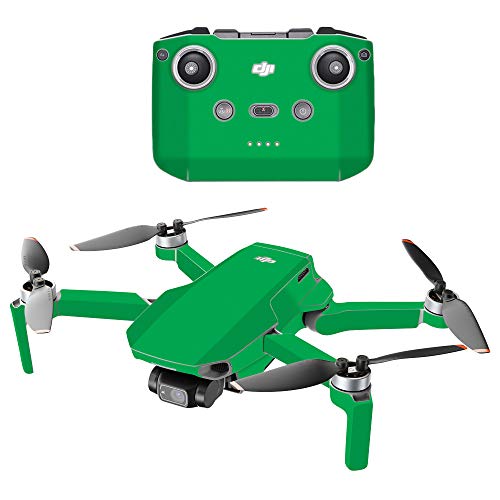 MightySkins Compatible with DJI Mini 2 Portable Drone - Solid Green | Protective, Durable, and Unique Vinyl Decal wrap Cover | Easy to Apply, Remove, and Change Styles | Made in The USA - color: Solid Green