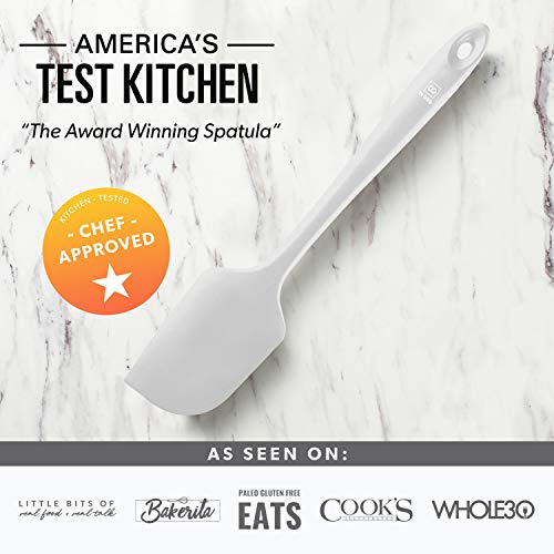 DI ORO Large Silicone Spatula - 600F Heat Resistant, Stone - color: Stone