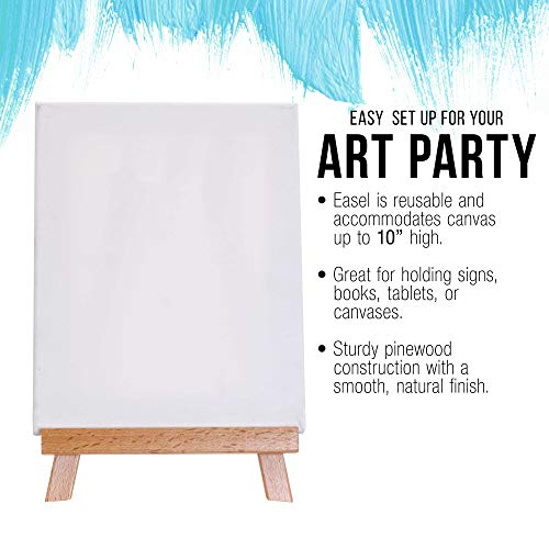 U.S. Art Supply 10.5" Small Wooden Tabletop Easel for Painting