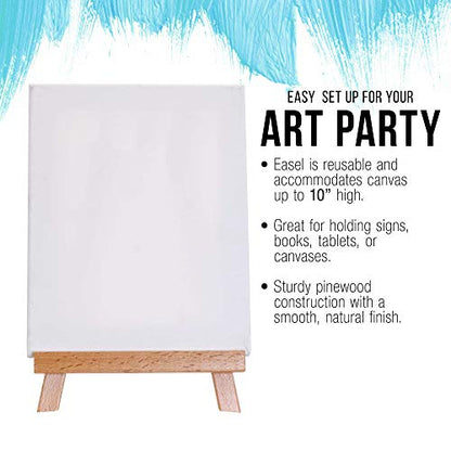 U.S. Art Supply 10.5" Small Wooden Tabletop Easel for Painting