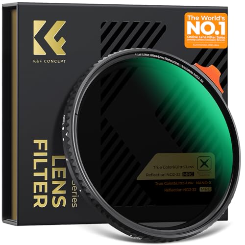 K&F CONCEPT 77mm True Color & Ultra Low Reflectivity ND2-32 Lens Filter - size: 77mm