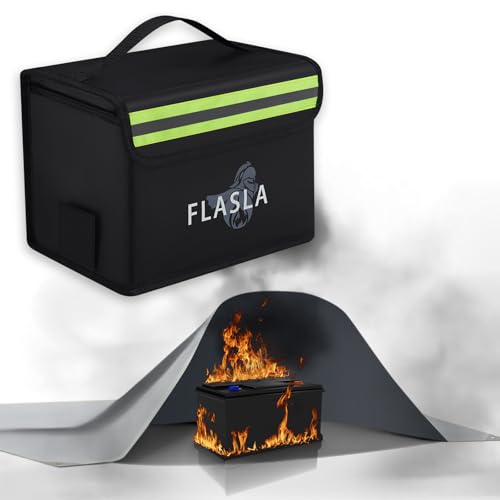 FLASLD Lipo Battery Safe Bag Fireproof Explosionproof Bag and Fireproof Lithium Battery Cover