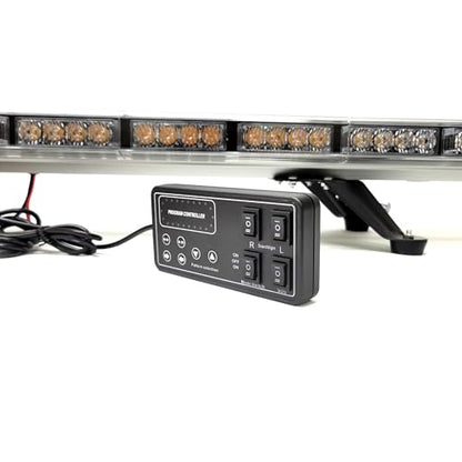 CFLMYYXGS 63" 120 LED 26 Strobe Amber Emergency Warning Beacon Light bar - color: 120 LED Amber